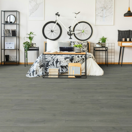 Parquet Stratifié KronoSwiss - Chêne naturel Coal 5G - chambre