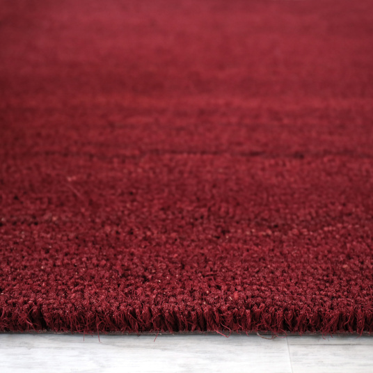 Tapis sur mesure Paillasson Brosse Coco 17mm - Rouge