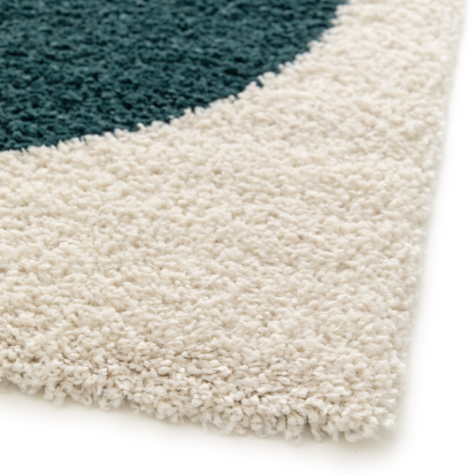 Tapis style berbère - Terre ancestrale - Bleu canard, camel - coin