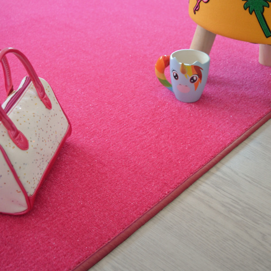 Tapis chambre d'enfant - Pailleté Flash - Rose - salon