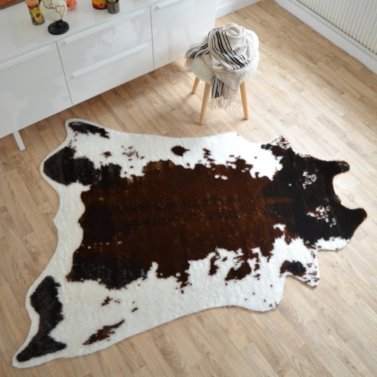 Tapis Peau de bête - Imitation Vache - Design - Vue de haut
