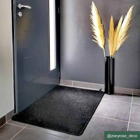 Tapis chambre d'enfant - Pailleté Flash Noir - Entrée
