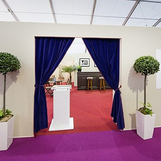 Coton gratté ignifugé couleur bleu nuit - décoration