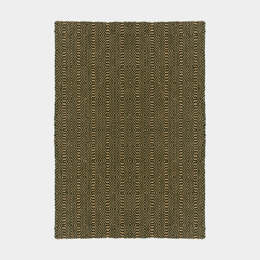 Tapis en Jute Bicolore à Motifs