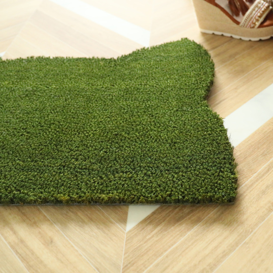 Paillasson Coco - Chat Miaou - Vert - tranche