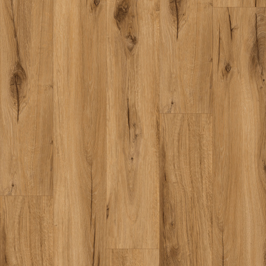 Lame vinyle Gerflor Senso Premium Rigid Acoustic Bambi Fauve, veinage bois marqué et teinte miel naturelle