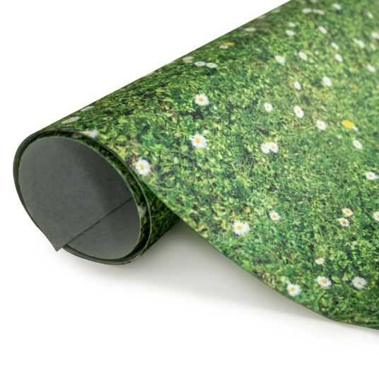 Moquette événementielle Stand imprimée Prairie en rouleau, impression réaliste nature