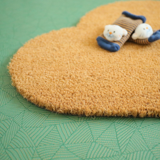 Paillasson coco Nuage Écru - gros plan