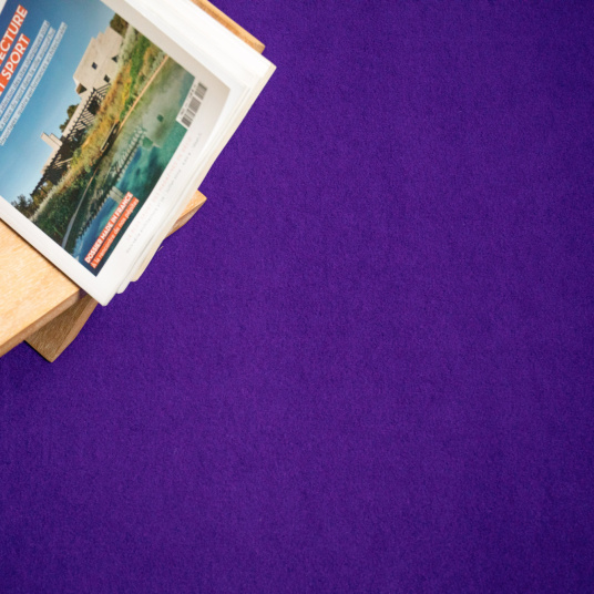 Moquette sol temporaire Orotex Revexpo Violet, finition soignée