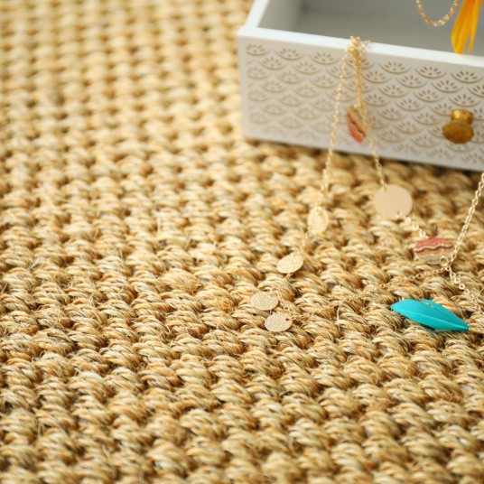 Sisal Kidara grosses boucles Chaume - zoom