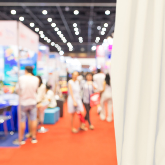 Coton gratté ignifugé couleur écru - salon événement