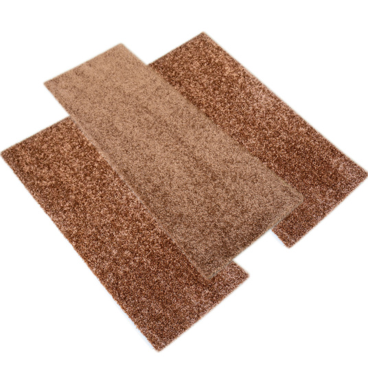 Dalle de moquette repositionnable Flexi Home Terracotta, lames autoplombantes format 28 x 75 cm