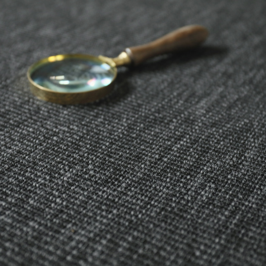 Moquette Tissé plat Nusa couleur gris ardoise - gros plan