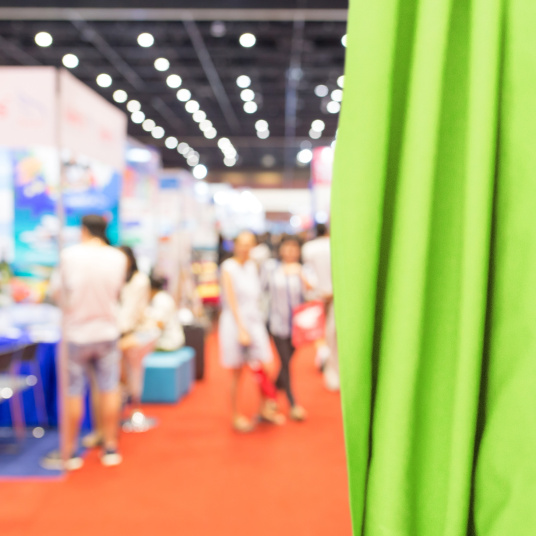 Coton gratté ignifugé couleur vert pomme - événement