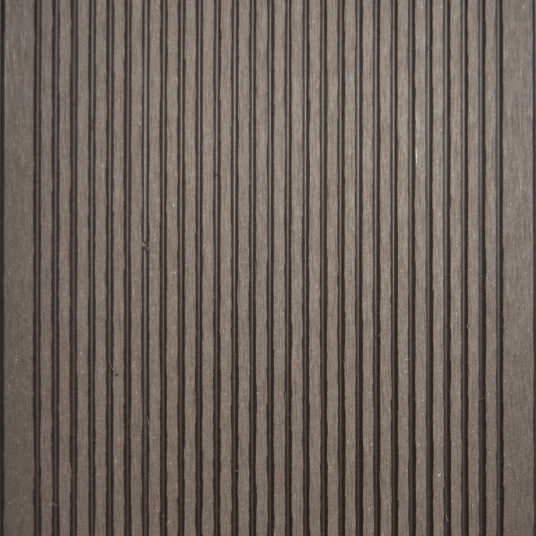 Lame terrasse en bois composite 2 côtés - Marron - sans perspective