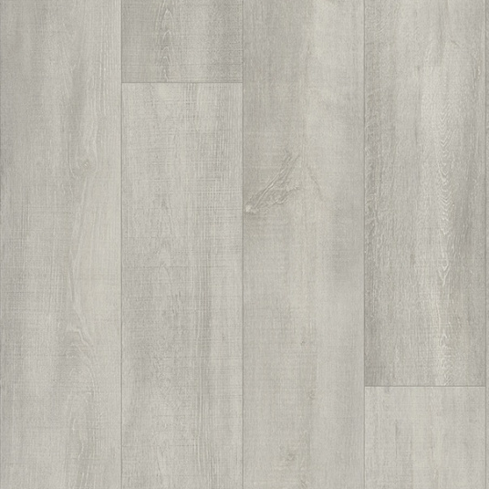 Sol Vinyle Textile Grande largeur - Parquet trait de scie - Chêne gris blanchi