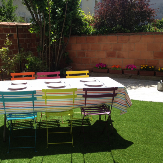 Tapis sur mesure Villandry Gazon synthétique vert - 25mm - jardin