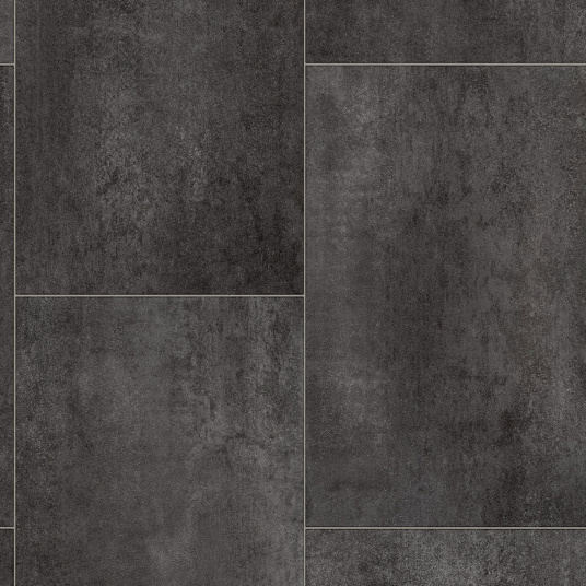 Sol Vinyle Textile Rénove - Effet carrelage minéral anthracite