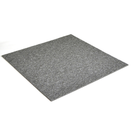 Revêtement professionnel Dalle moquette U3P3 - Gris argent en format carré