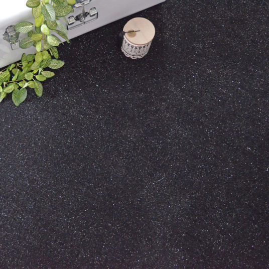 Moquette Pailletée Flash - Noir - Vue de haut