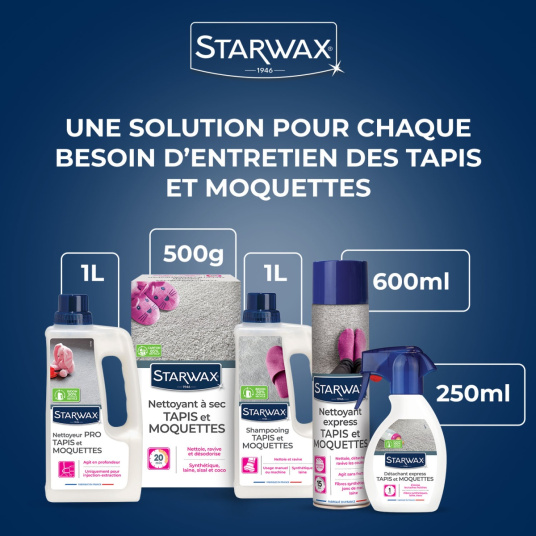 Nettoyant à sec Tapis Moquettes Starwax - 500g