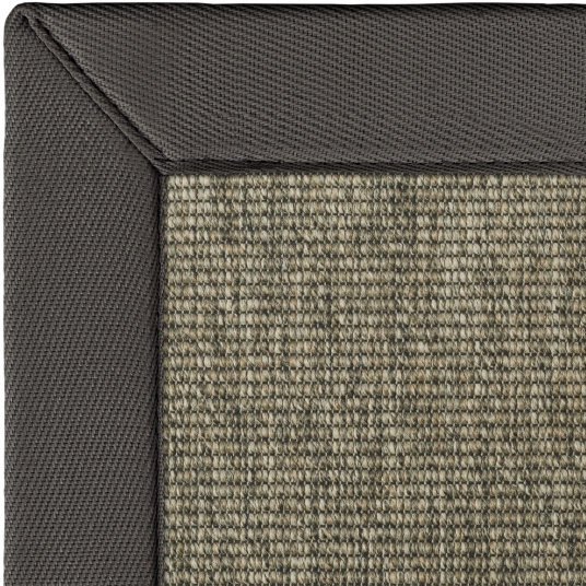 Tapis intérieur / extérieur Nusa écorce ganse anthracite