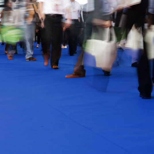 Moquette Stand Event - Bleu électrique - Passage intense