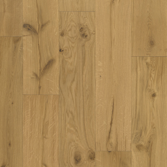 Lame Parquet contrecollé huilé Click à plat - Naturel