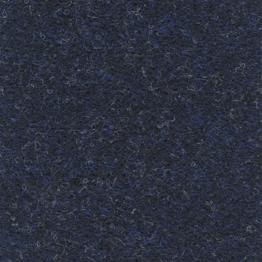 Moquette aiguilletée professionnelle - Trafic 33 Contract - Bleu nuit chiné recyclable