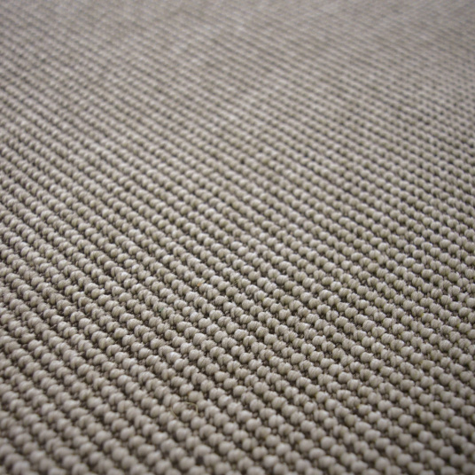 Moquette Tissé plat - Mahé - Silver, détail du tissage régulier et structuré