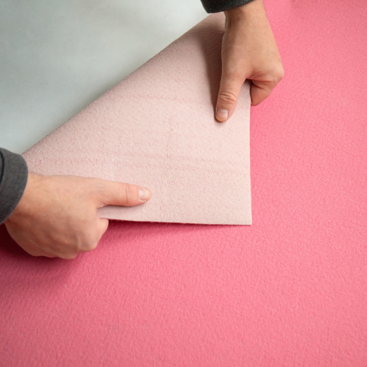 Face arrière moquette polypropylène Stand Event Rose Candy