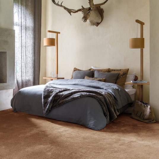 Moquette chambre ou salon Select marron cuivré - chambre