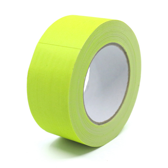 Gaffeur fluo ruban adhésif toilé jaune 50 mm x 25 m haute visibilité