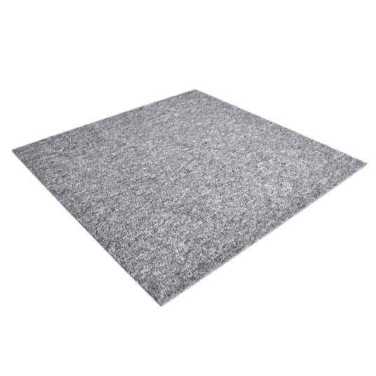 Dalle de moquette bouclée gris, vue produit isolé