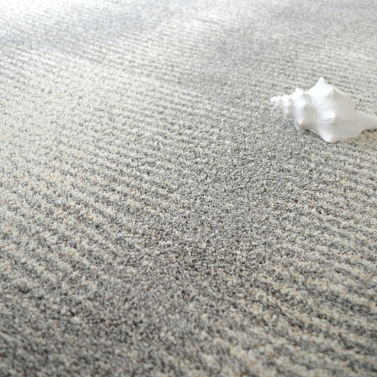 Tapis Nomadic Gris - Dunes de sable - Vue de face