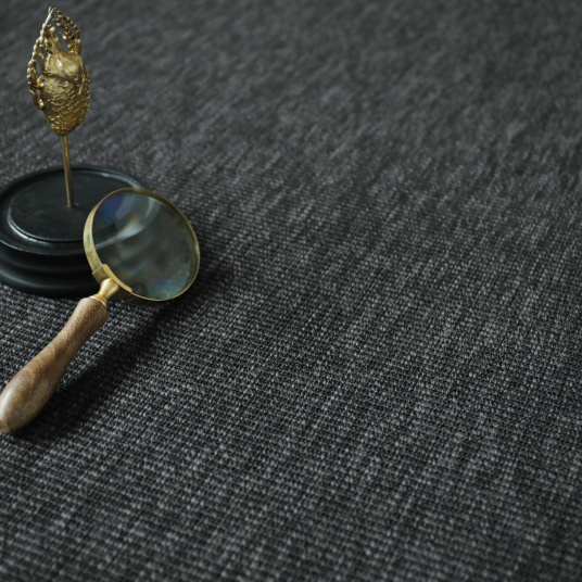 Moquette Tissé plat Nusa couleur gris ardoise - vue de près