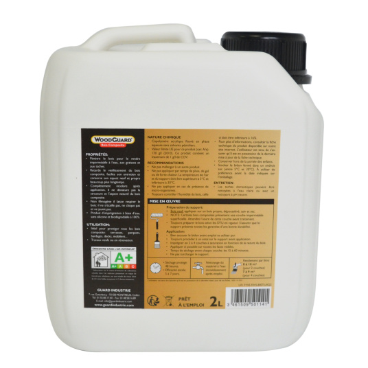 Imperméabilisant anti-taches invisible. - étiquette arrière