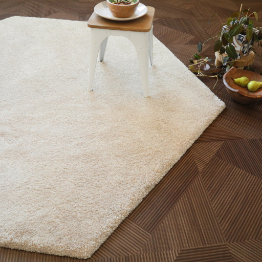 Tapis de salon design hexagonal Touch - Beige clair - salon