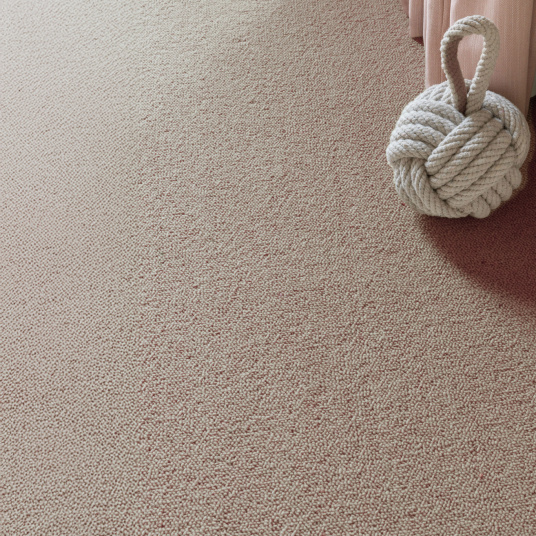 Tapis sur mesure pure laine vierge bouclée - Mallow - Beige