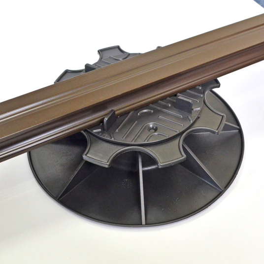 Plot terrasse - Lambourde larg. max. 55 mm - Hauteur réglable de 5 à 8,5 cm - Plot avec lame