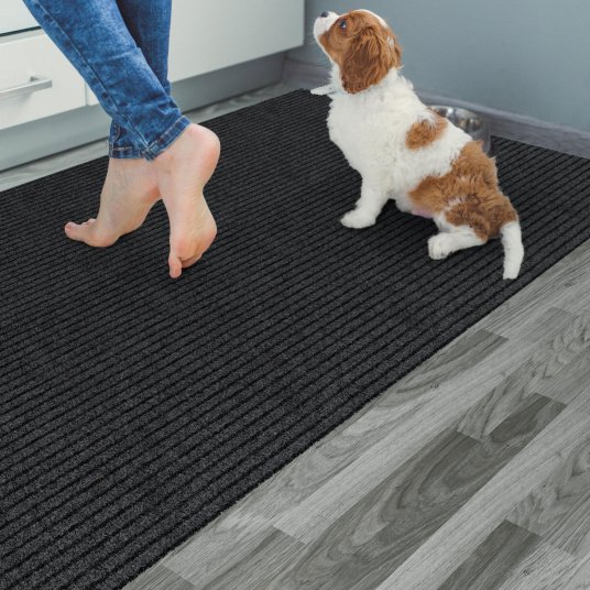 Tapis de propreté Alicante anthracite – parfait pour entrée, cuisine ou cellier