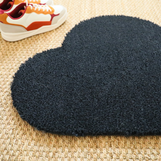 Paillasson Coco original Nuage anthracite Décoweb en fibres de coco naturelle