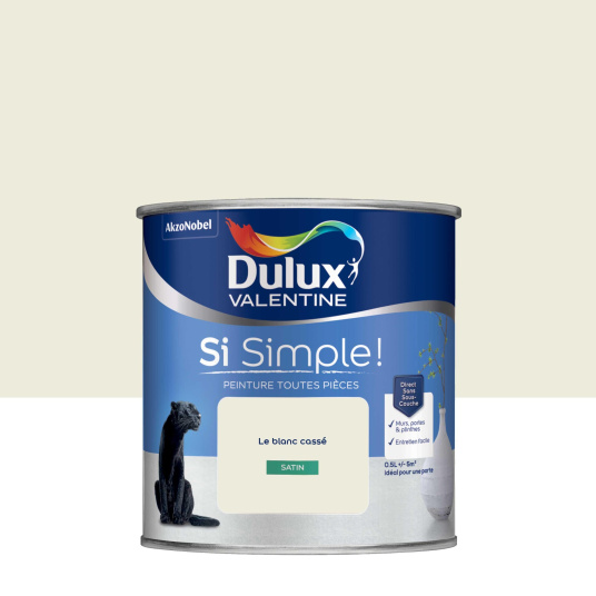 Dulux Valentine Si Simple! - Peinture toutes pièces - Satin Le Blanc Cassé