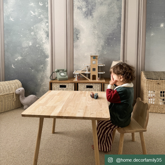 Moquette pure laine Killoo - Grège - chambre enfant - partenariat