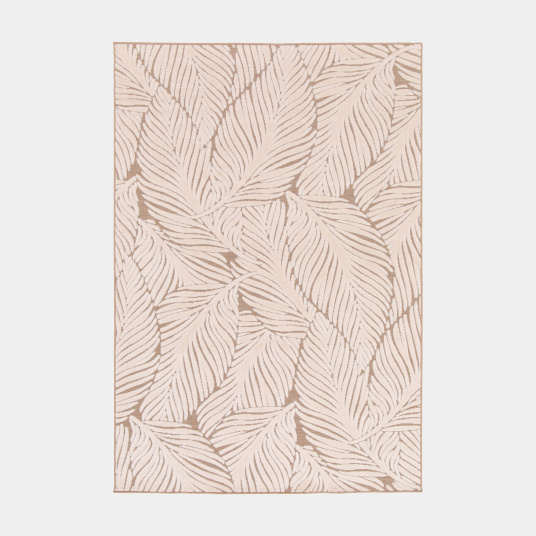 Tapis extérieur et intérieur en relief Lauria crème