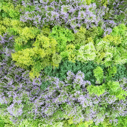 Effet mousse réaliste du panneau végétal Sous-bois pour décoration murale 1m x 1m