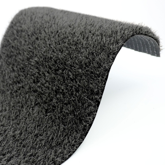 Brins chinés gris foncé du Gazon Métropolitain 20mm au rendu chic pour extérieur stylé