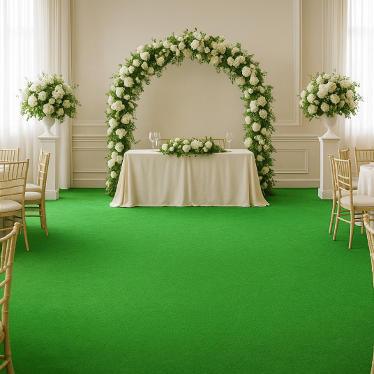 Moquette Orotex Revexpo - Vert Pomme - Salle de réception