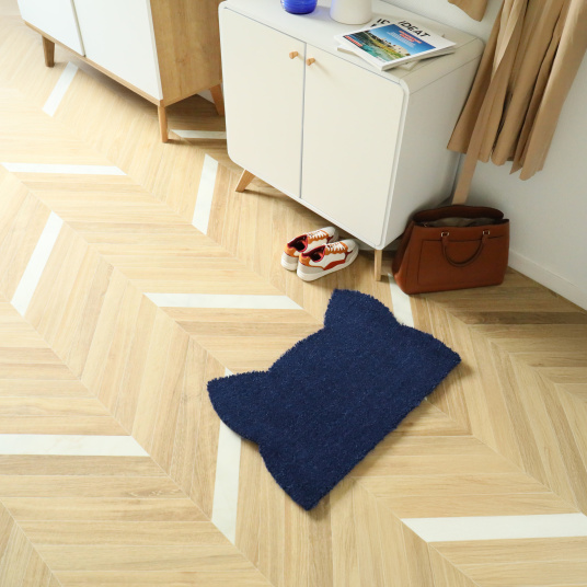 Paillasson Coco Chat Miaou bleu