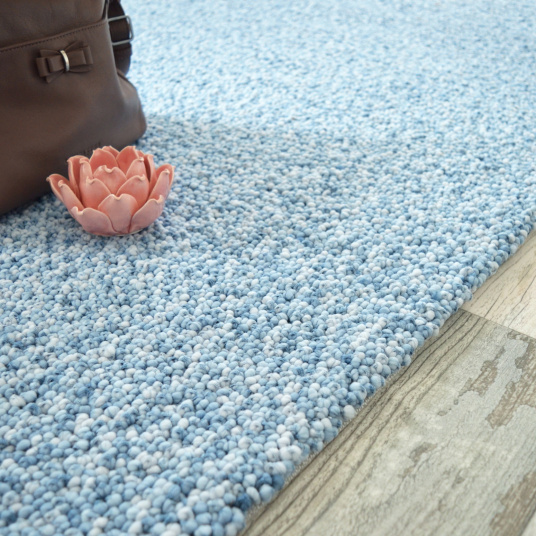 Tapis Billes - Bleu pastel - Tranche